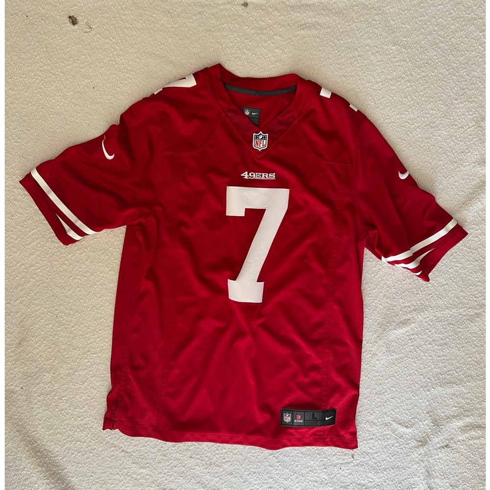 Nike NFL San Francisco 49ers Colin Kaepernick 7 Jersey Red Mens Large
